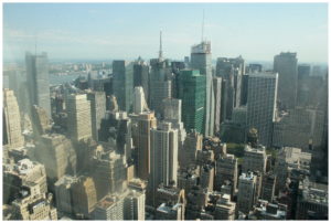 Die Skyline von New York City 2008.