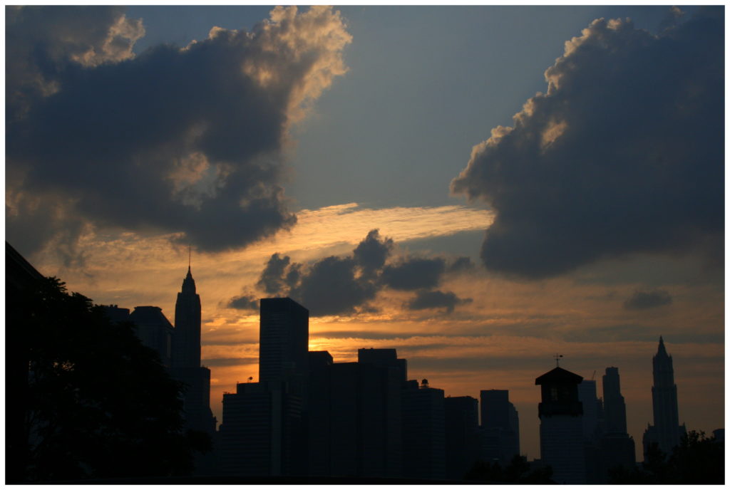 Die Skyline von New York City 2008.