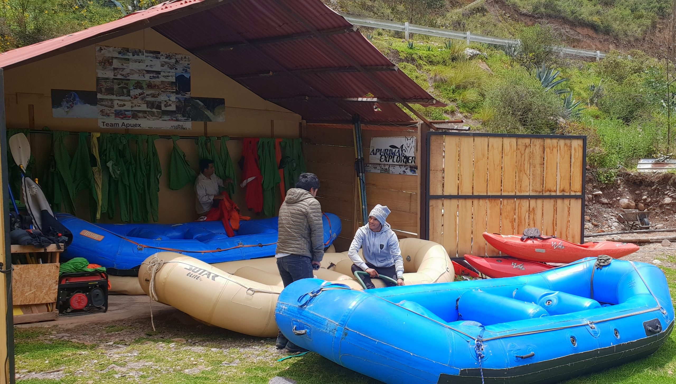 Das Camp am Urubamba-Fluss in Peru (2019).